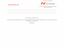 Tablet Screenshot of greenherbs.net